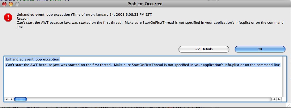 Mac Os Error