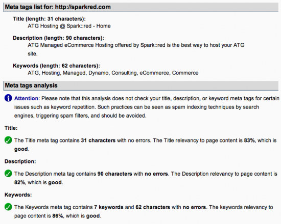 Google Webmaster Tools for SparkRed.com